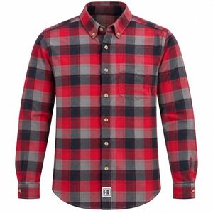 Real Work Wear Mens comfort fit XLT Plaid Flannel Shirt grunge lumberjack casual